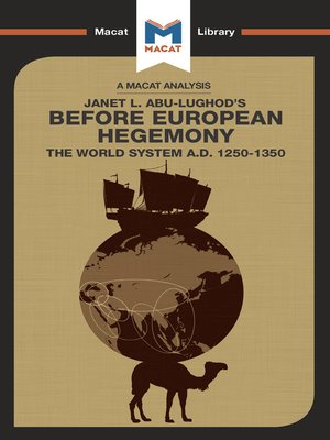 cover image of An Analysis of Janet L. Abu-Lughod's Before European Hegemony